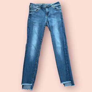 Kut from the Kloth Blue Ankle Cropped Jeans with Modern Fit